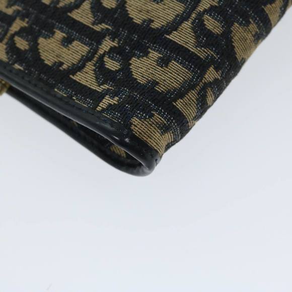 Christian Dior Trotter Canvas Clutch Bag Navy Auth 69251 - Picture 7 of 16